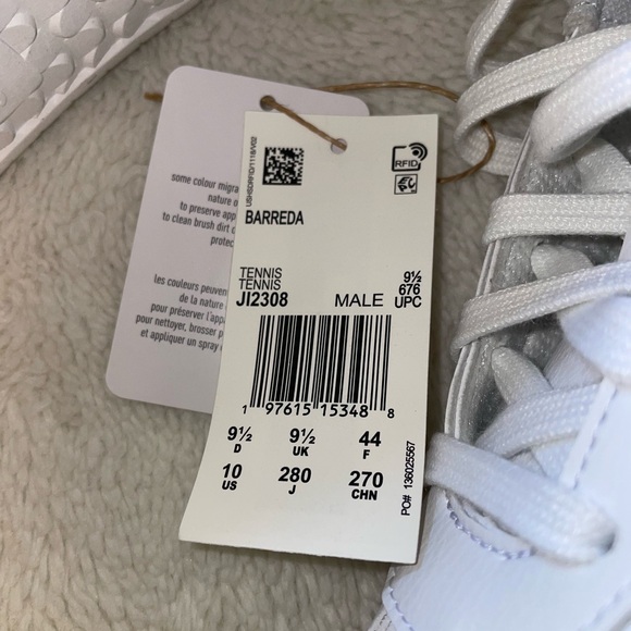 Adidas Barreda Men’s White Sneakers - Picture 3 of 9